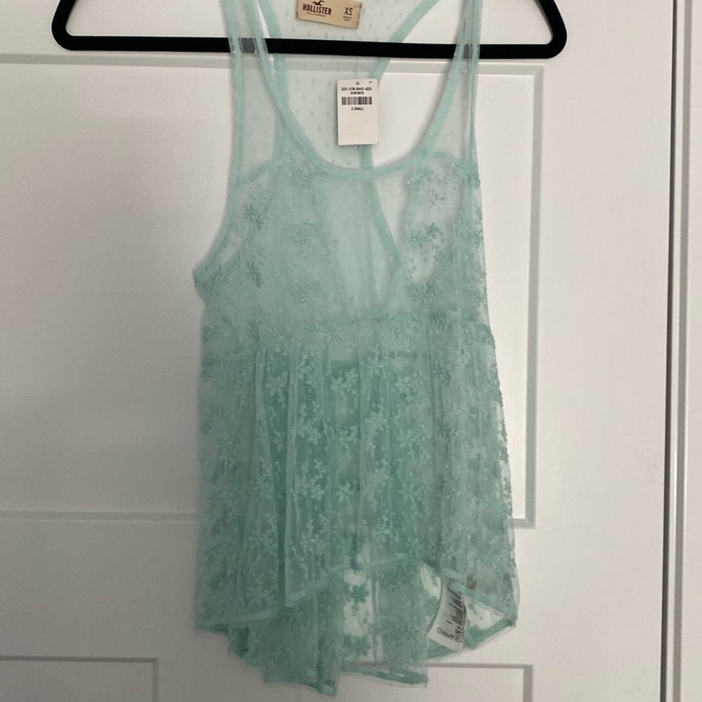 Delicate lace mesh top
